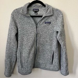 Patagonia Better Sweater Fleece Jacket Sz small Birch White
